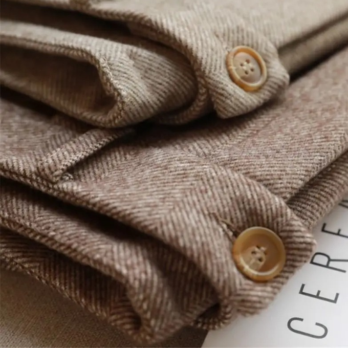 Harrow Herringbone Wool Trousers - Timeless Style, Classic Tailored Fit