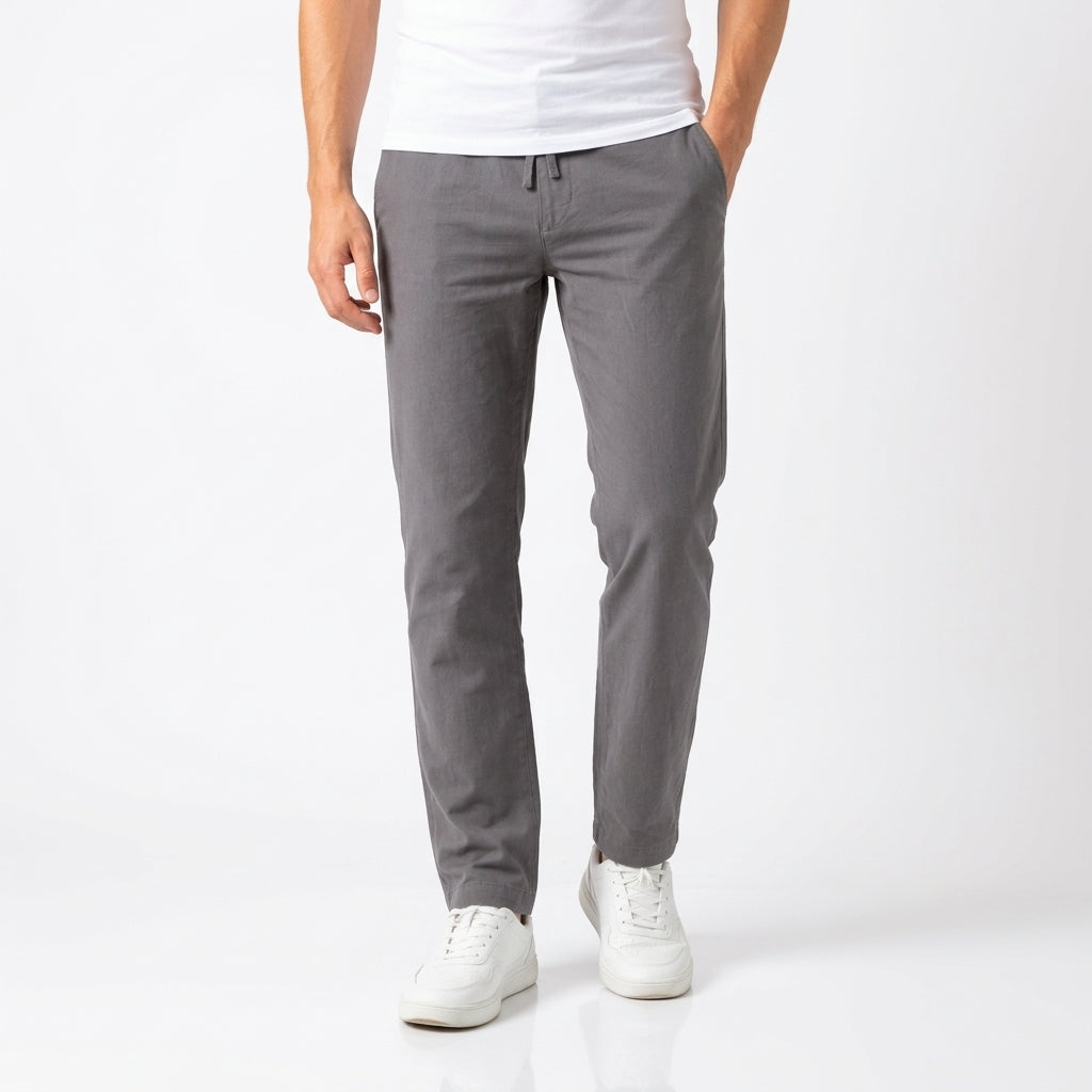 Oliver Cotton Drawstring Trousers – Everyday Comfort and Easy Fit