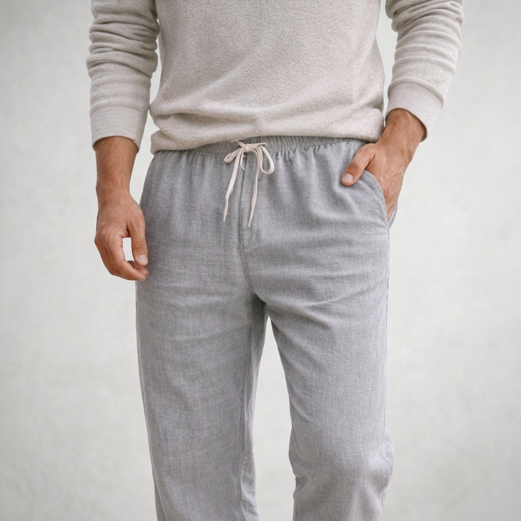 Oliver Linen Trousers - Lightweight, Breathable Everyday Pants