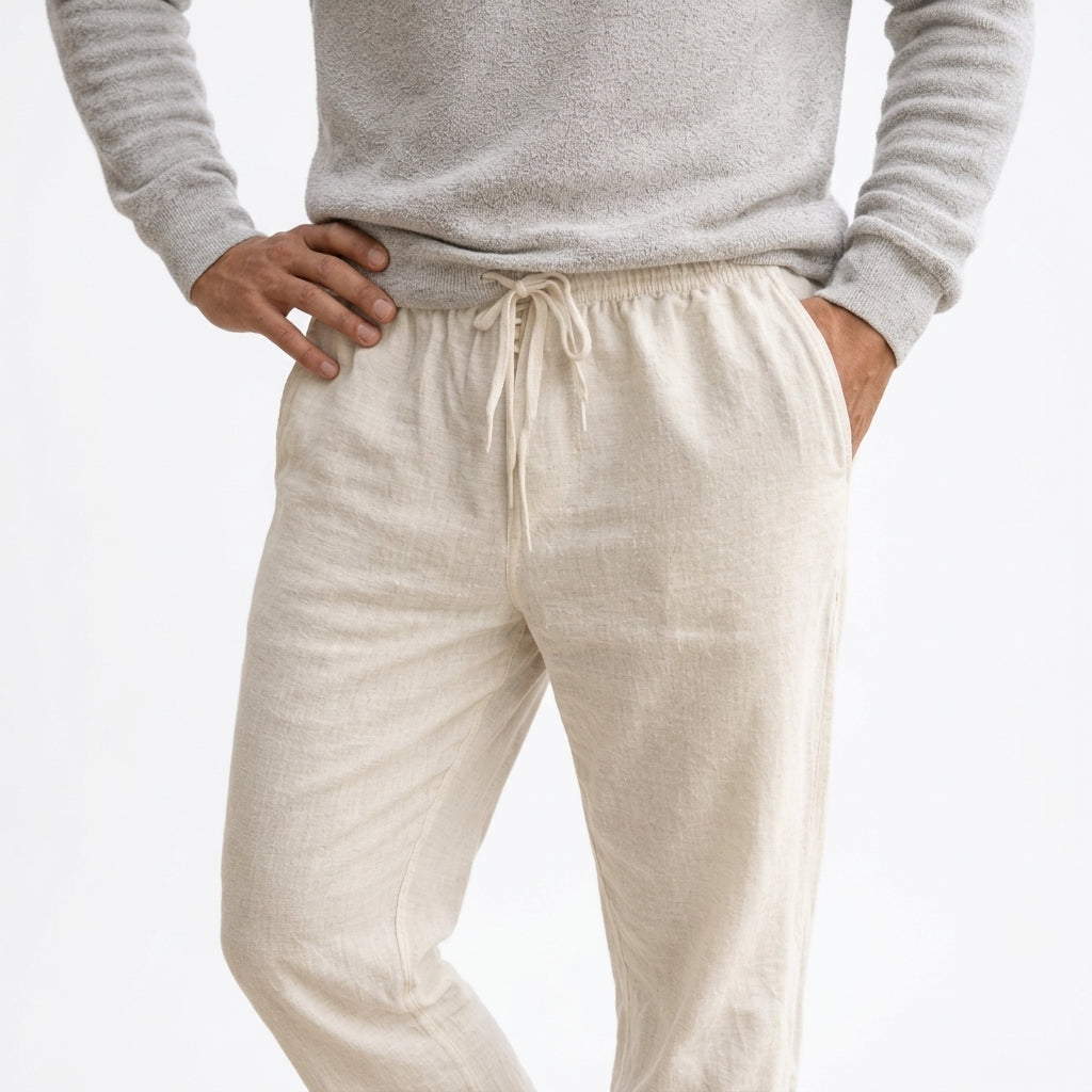 Oliver Linen Trousers - Lightweight, Breathable Everyday Pants