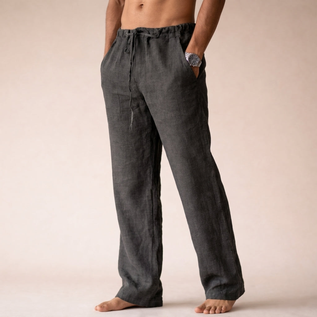 Eligio Linen Trousers - Lightweight, Breathable Linen Pants for Everyday Wear