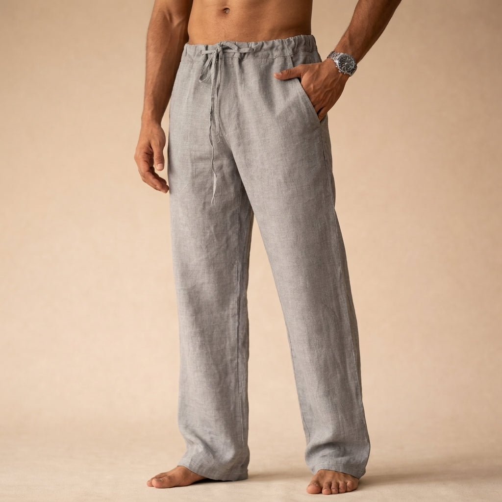 Eligio Linen Trousers - Lightweight, Breathable Linen Pants for Everyday Wear