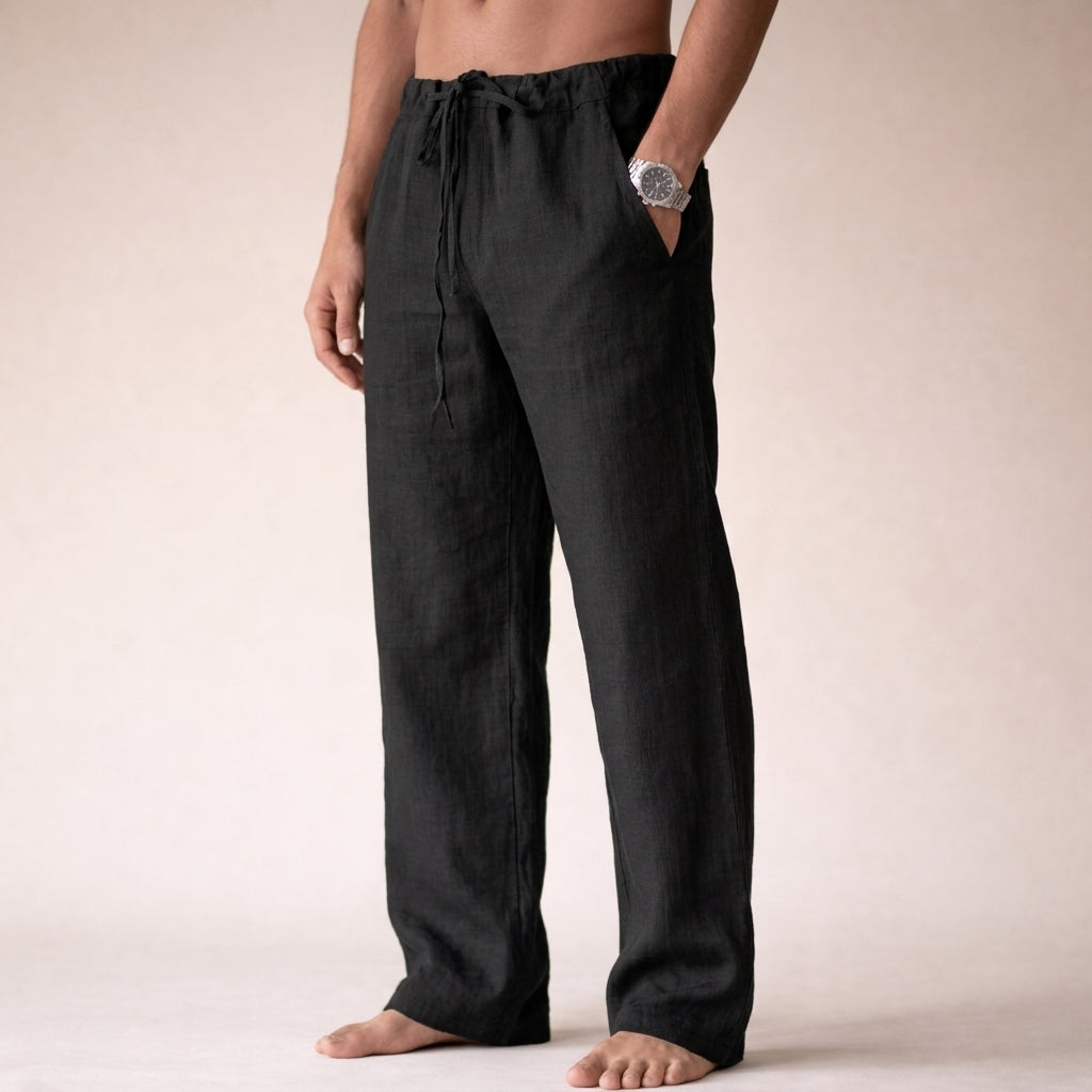 Eligio Linen Trousers - Lightweight, Breathable Linen Pants for Everyday Wear