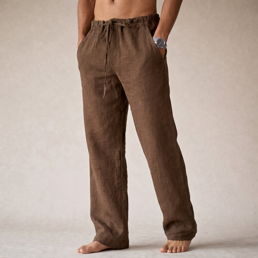 Eligio Linen Trousers - Lightweight, Breathable Linen Pants for Everyday Wear