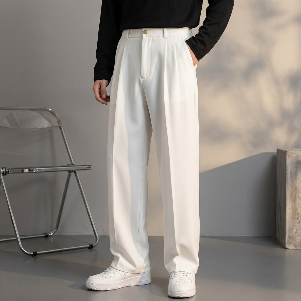 Heritage Wool Pleated Pants