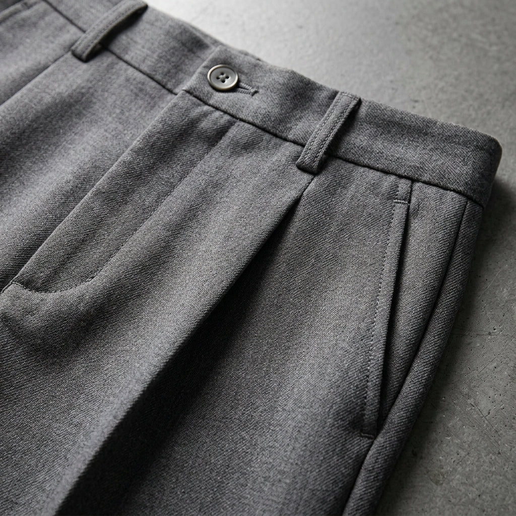 Heritage Wool Pleated Pants