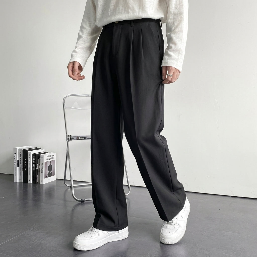 Heritage Wool Pleated Pants