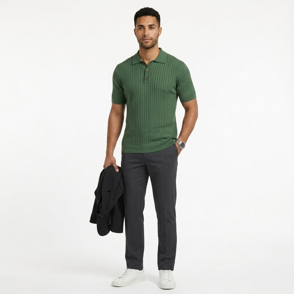 Alden Pique Polo Shirt - Timeless Comfort, Sharp Style