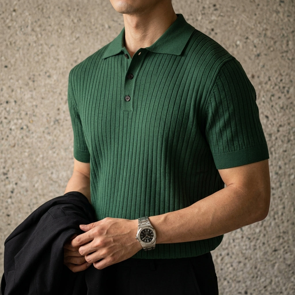Alden Pique Polo Shirt - Timeless Comfort, Sharp Style