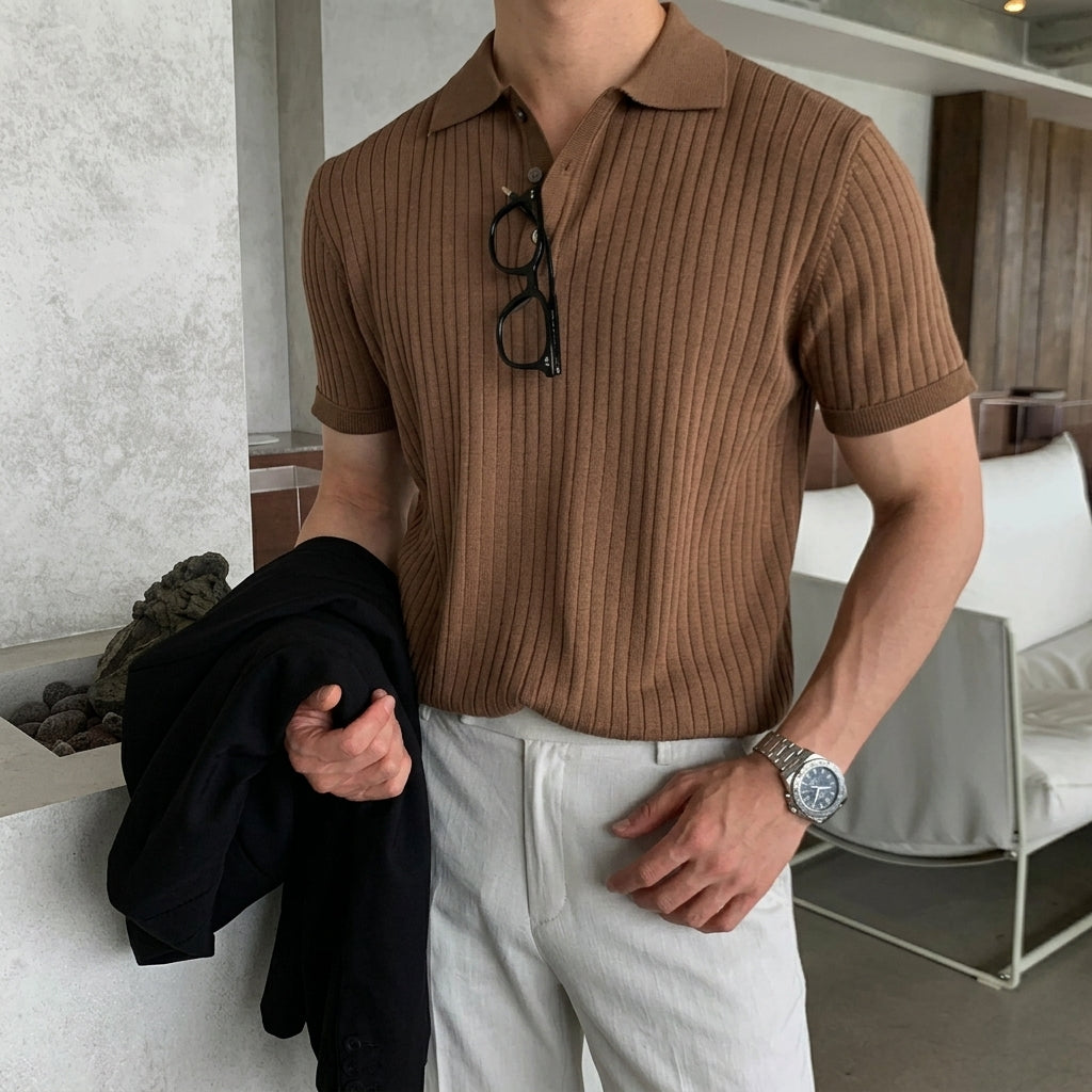 Alden Pique Polo Shirt - Timeless Comfort, Sharp Style
