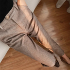 Harrow Herringbone Wool Trousers - Timeless Style, Classic Tailored Fit
