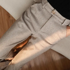 Harrow Herringbone Wool Trousers - Timeless Style, Classic Tailored Fit