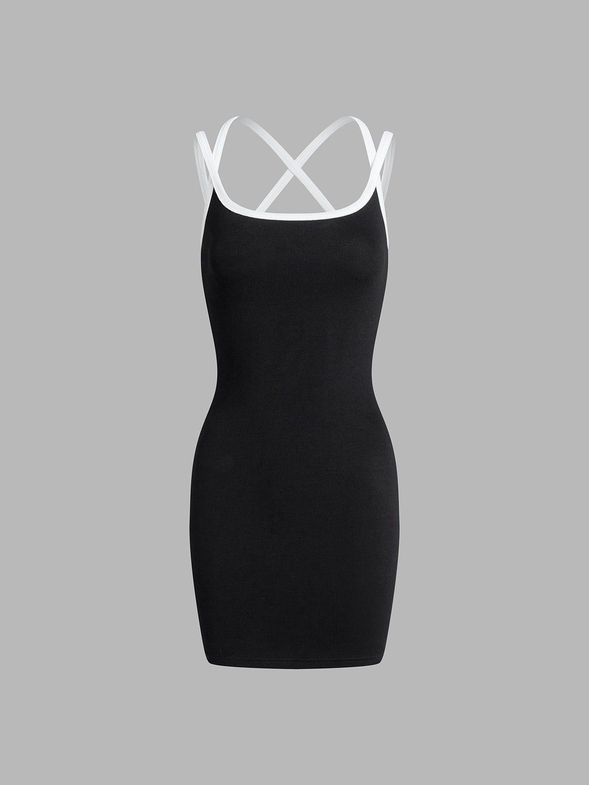 Criss-Cross Back Bodycon Short Dress
