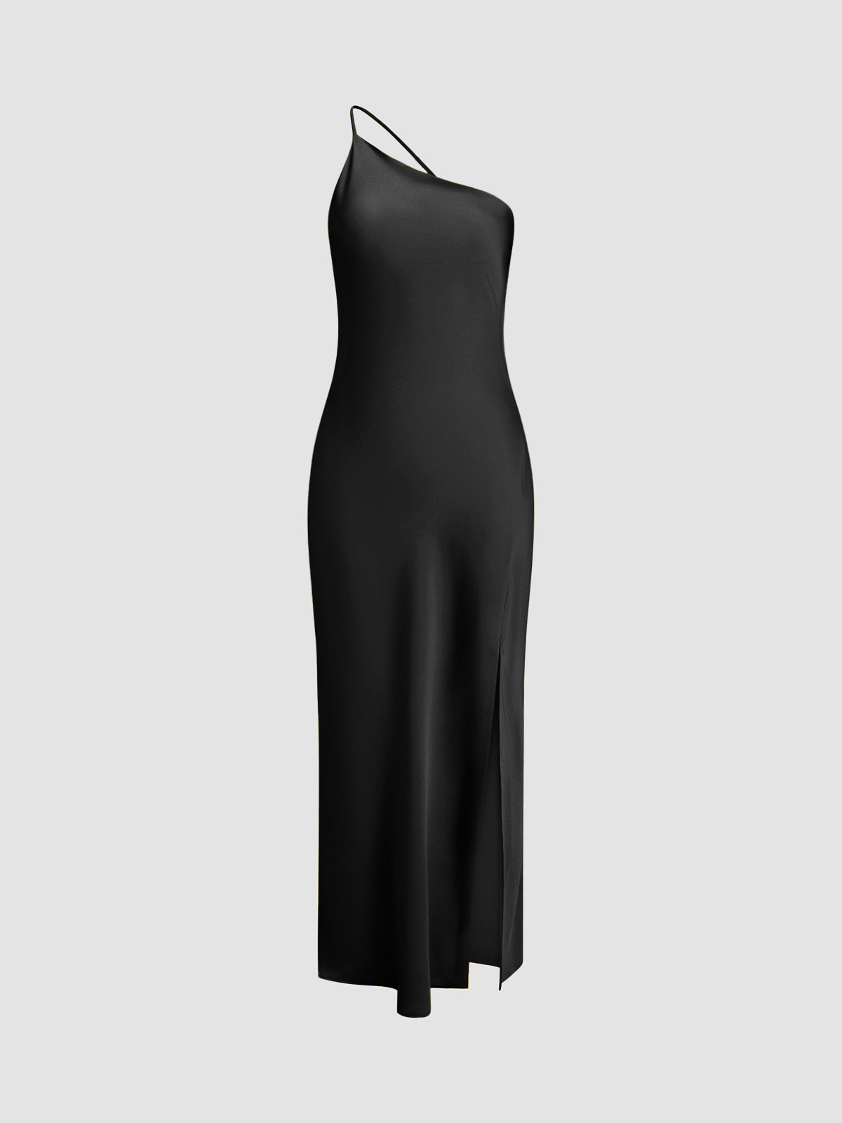 Moonlight Open-Back Satin Slit Maxi Dress - Elegant Evening Gown