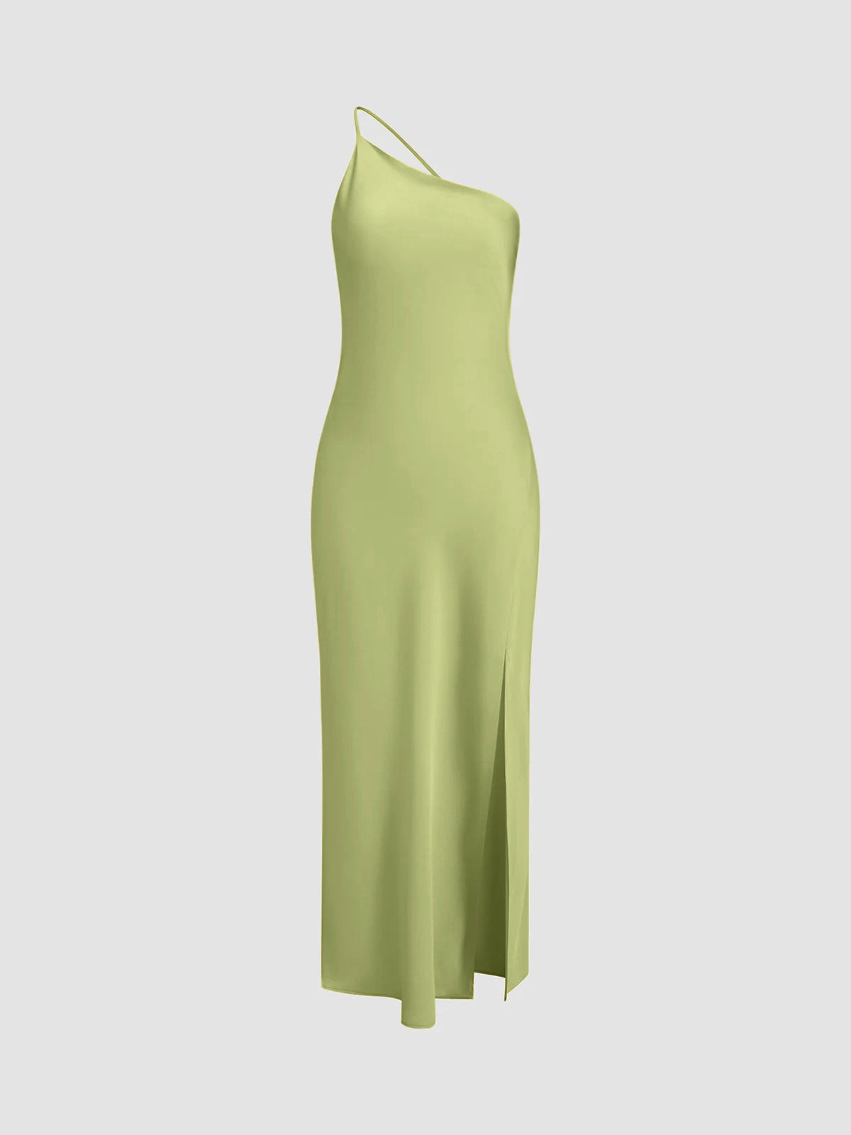 Moonlight Open-Back Satin Slit Maxi Dress - Elegant Evening Gown