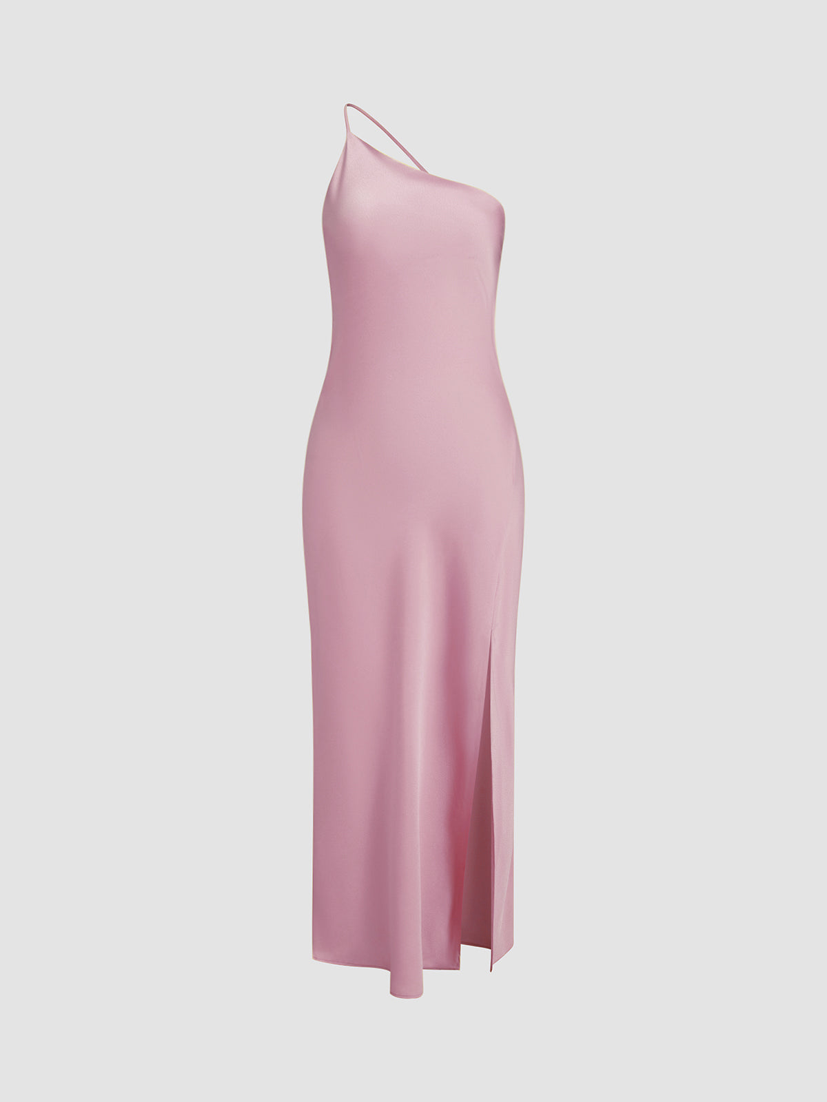 Moonlight Open-Back Satin Slit Maxi Dress - Elegant Evening Gown