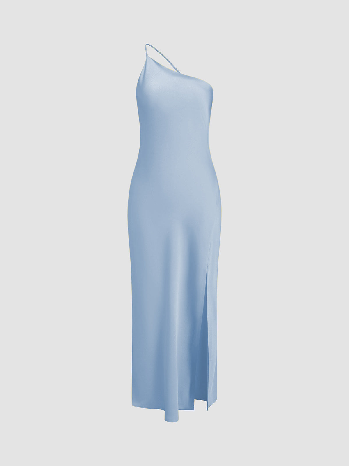 Moonlight Open-Back Satin Slit Maxi Dress - Elegant Evening Gown
