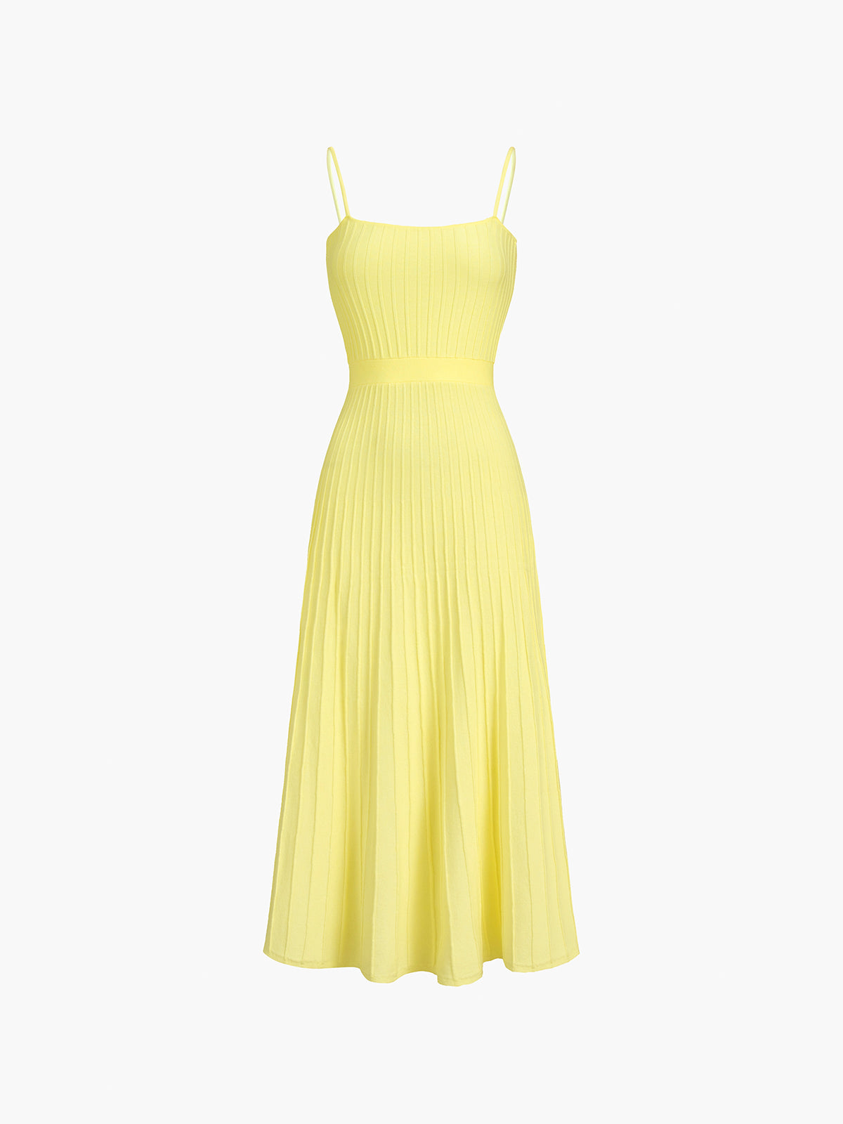Ribbed Knit Midi Sundress