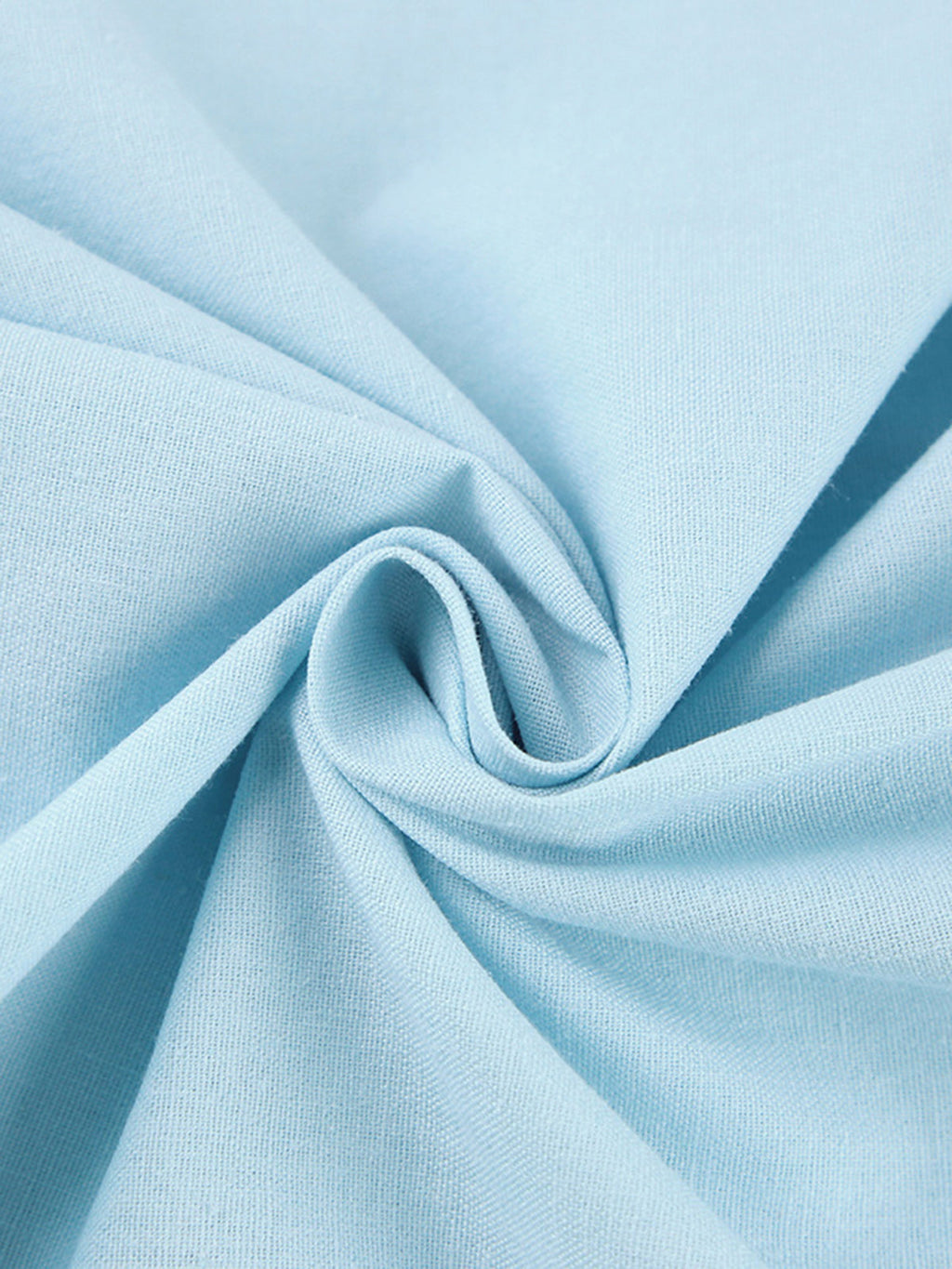 Effortless Linen-Cotton Front-Tie Midi Dress