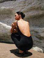 Timeless Open-Back Midi Dress