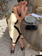 Sicily-Inspired Old Money Aesthetic Slip Dress - Long Maxi