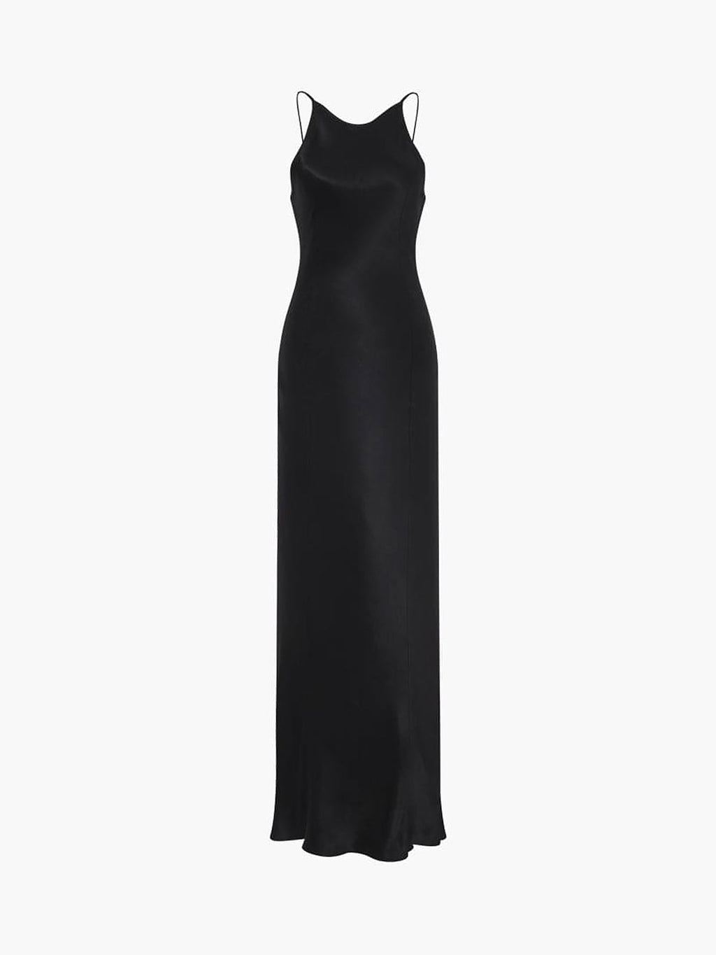Elegant Satin Backless Maxi Dress