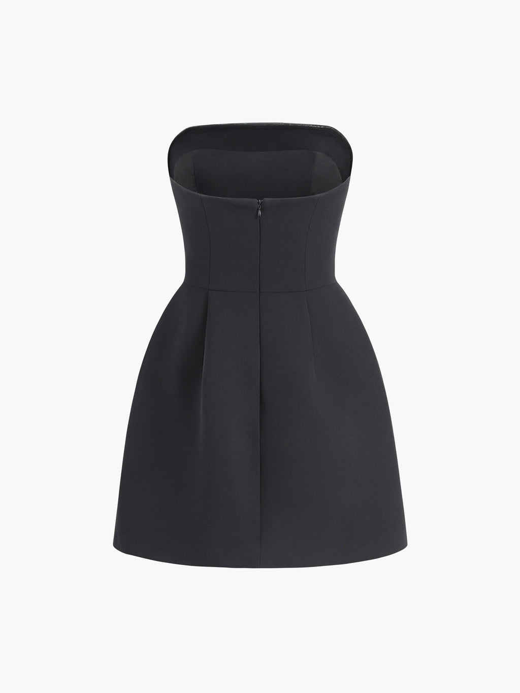 Sleek Solid Tube Mini Dress