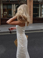 Breathable Cotton & Linen Sleeveless Maxi Dress