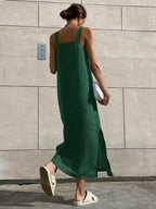 Effortless Minimalist Cotton Cami Maxi Dress