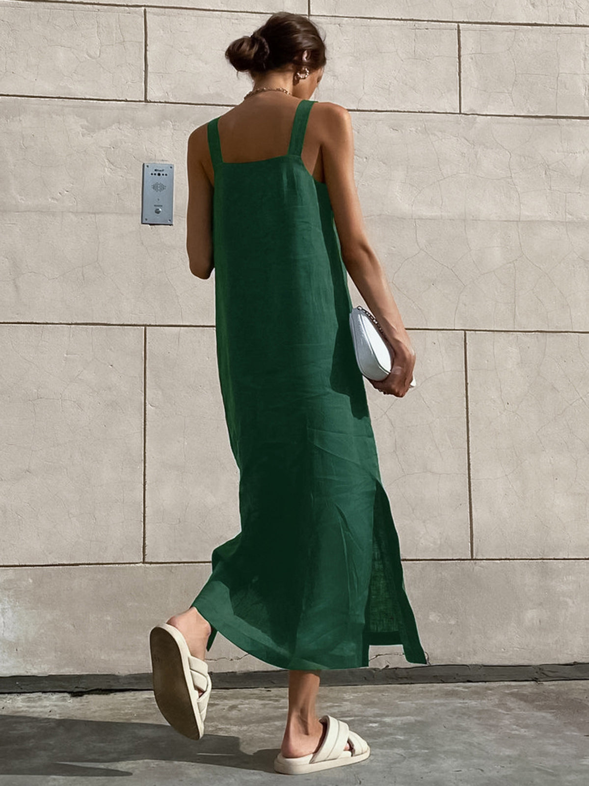 Effortless Minimalist Cotton Cami Maxi Dress