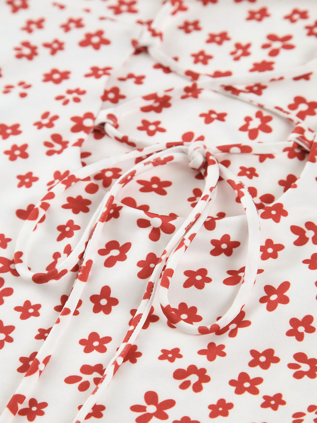 Floral-Print Strappy Sundress with Crisscross Detailing - Flowing Long Summer Dress