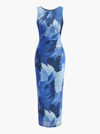Chic Floral Print Sleeveless Dress - Effortless Summer Style