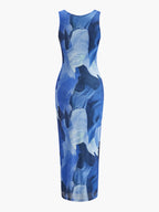 Chic Floral Print Sleeveless Dress - Effortless Summer Style