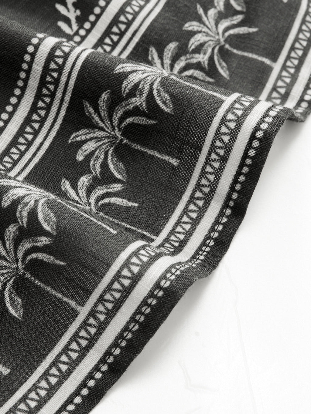 Tropical Palm Tree Print Sleeveless Mini Dress