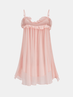 Flirty Ruffle-Trim Cami Mini Dress