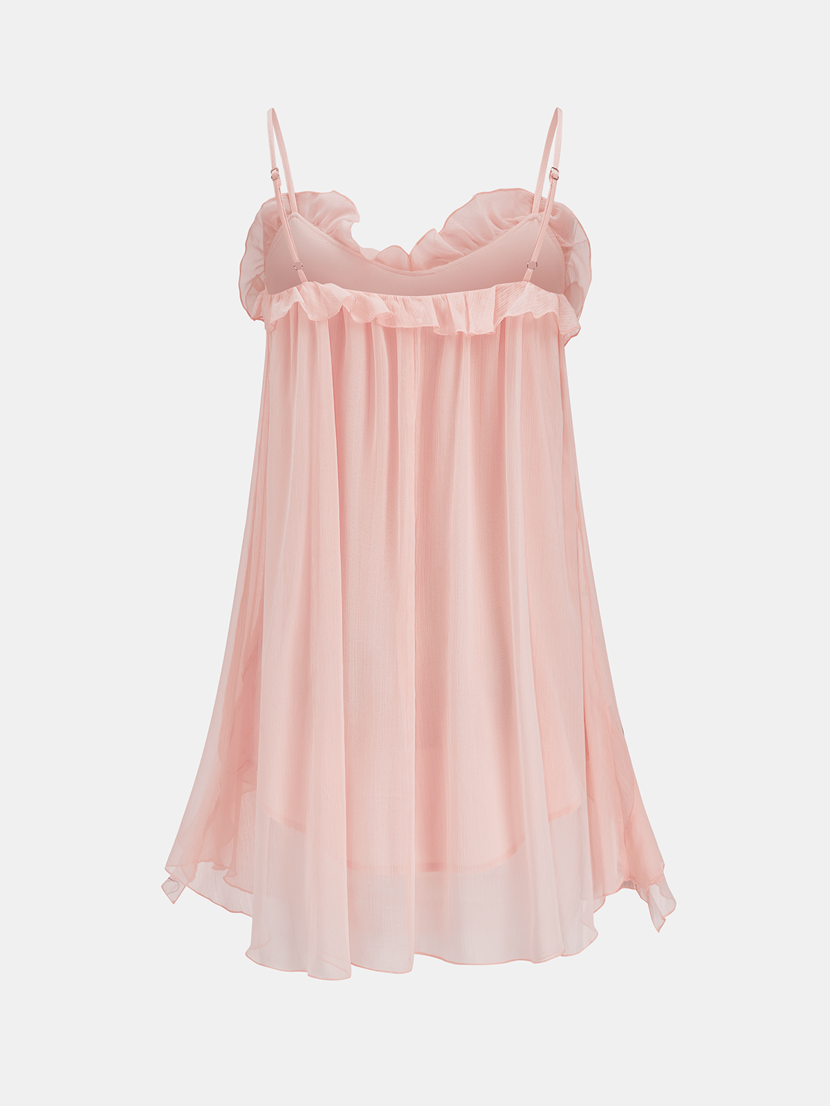 Flirty Ruffle-Trim Cami Mini Dress