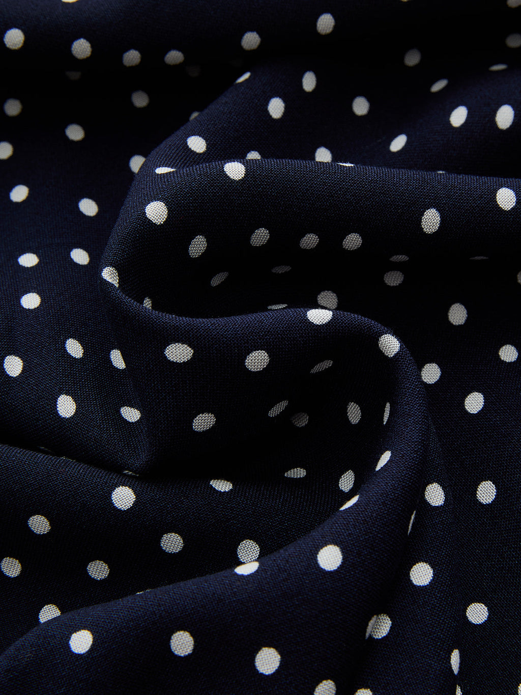 Polka Dot Lace-Trim Dress - Effortlessly Chic with Delicate Lace Accents