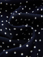 Polka Dot Lace-Trim Dress - Effortlessly Chic with Delicate Lace Accents