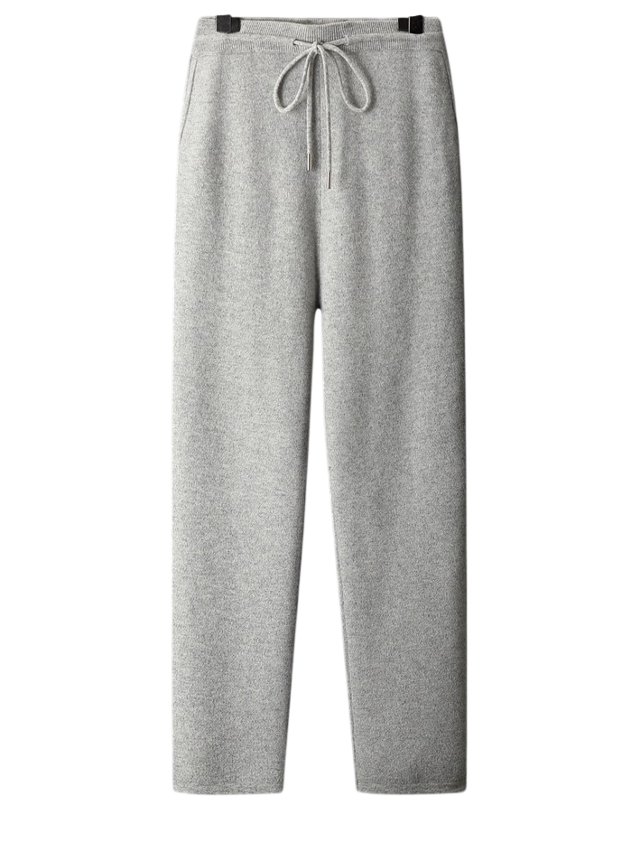 Premium Wool Knit Straight-Leg Pant