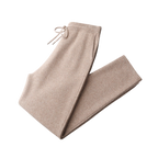 Premium Wool Knit Straight-Leg Pant