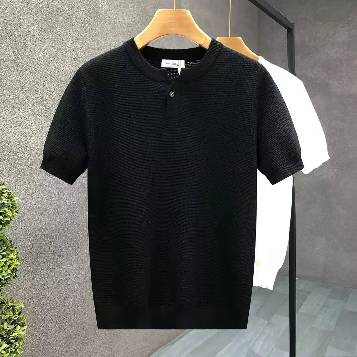 Classic Henley Crewneck Shirt – Casual Everyday Comfort