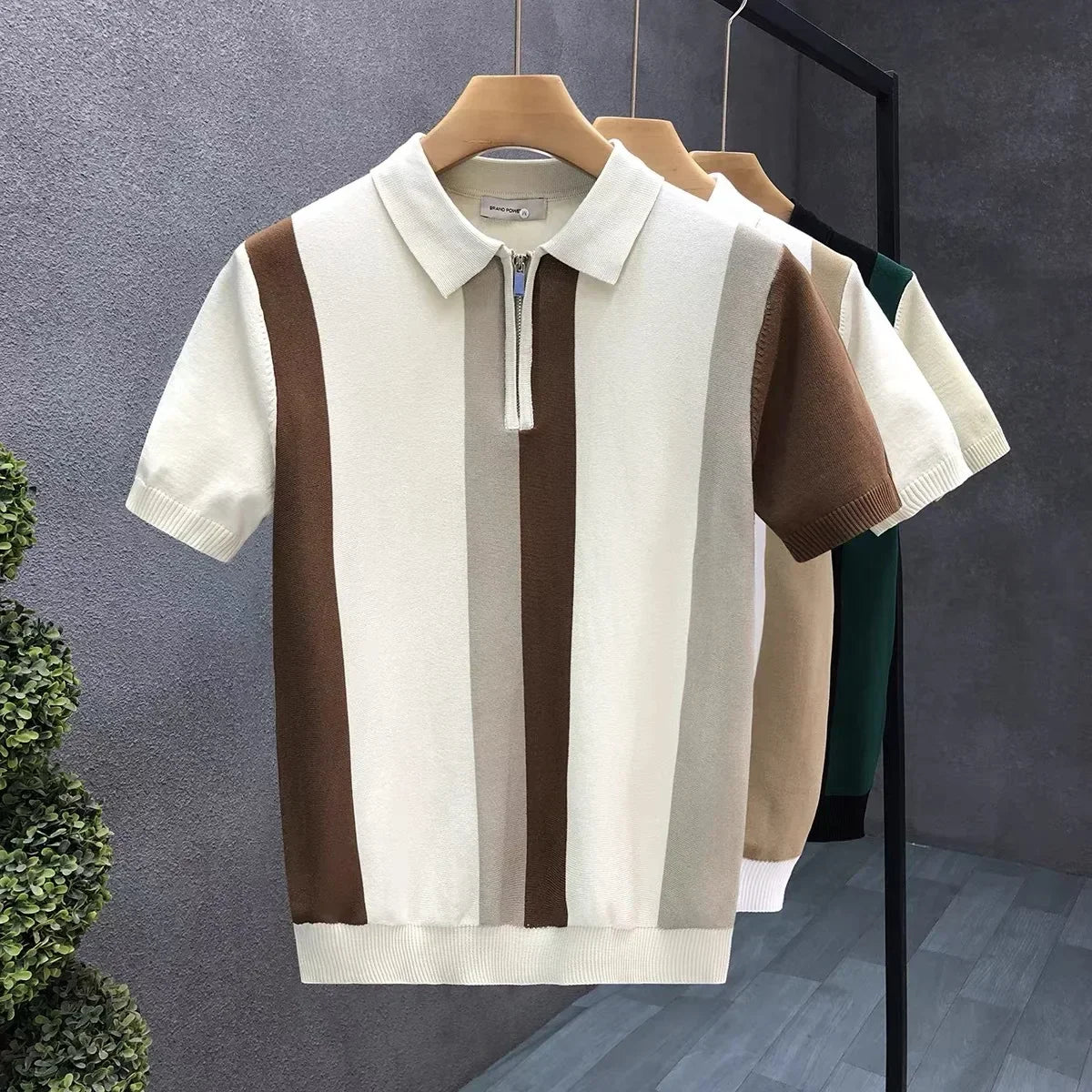 Matteo Polo - Classic Italian-Style Zip Polo Shirt
