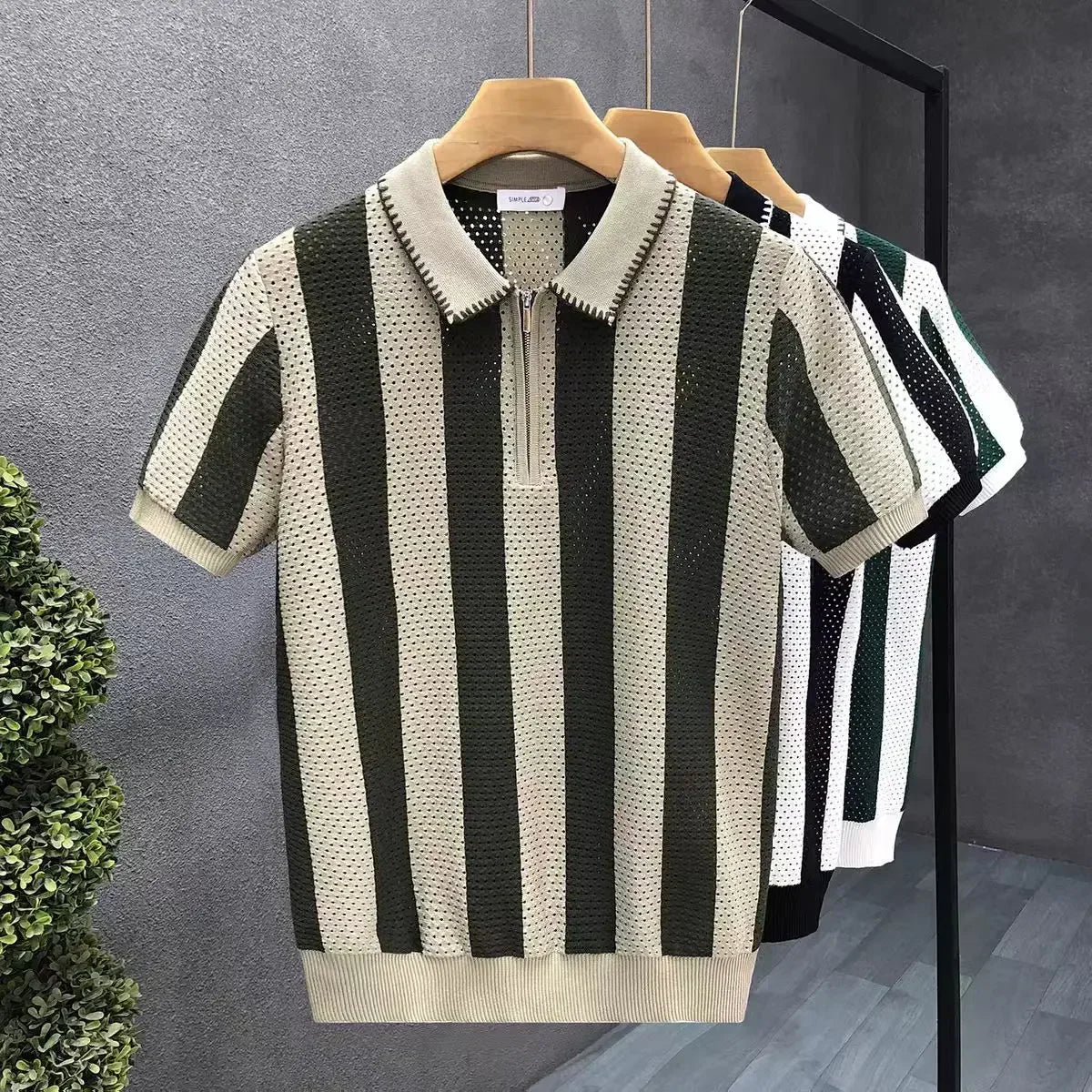Levan Zip Polo - Modern Fit Zip-Detail Polo for Everyday Style