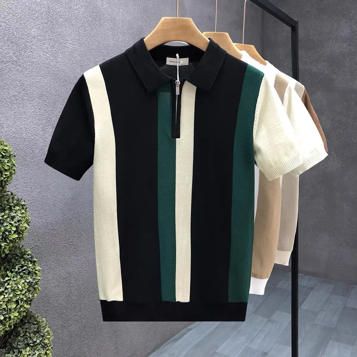 Matteo Polo - Classic Italian-Style Zip Polo Shirt
