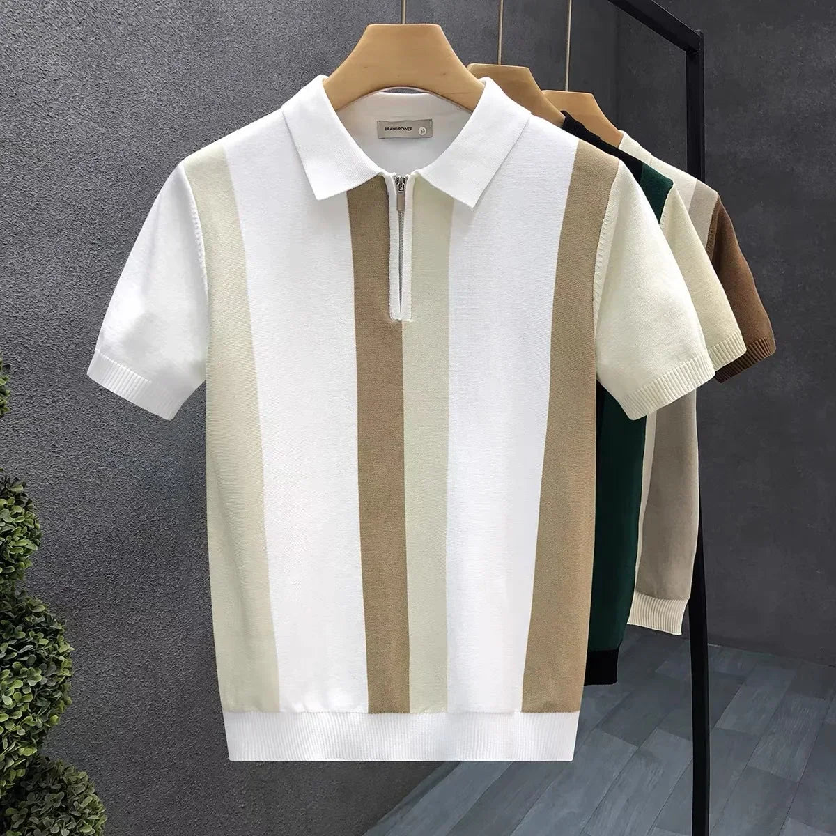 Matteo Polo - Classic Italian-Style Zip Polo Shirt