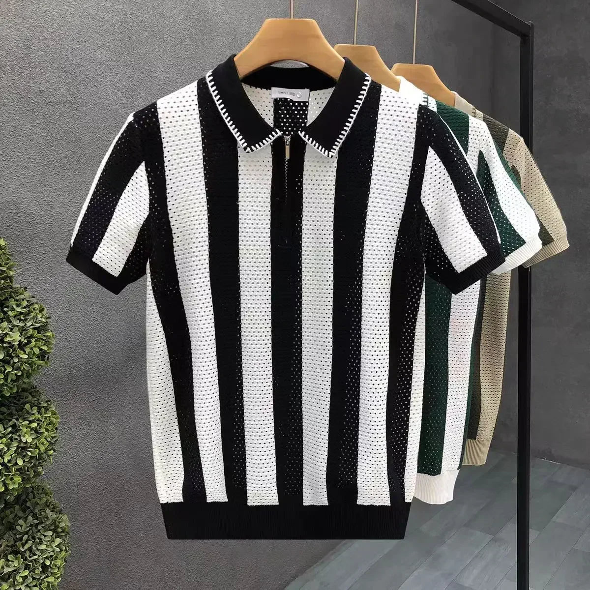 Levan Zip Polo - Modern Fit Zip-Detail Polo for Everyday Style