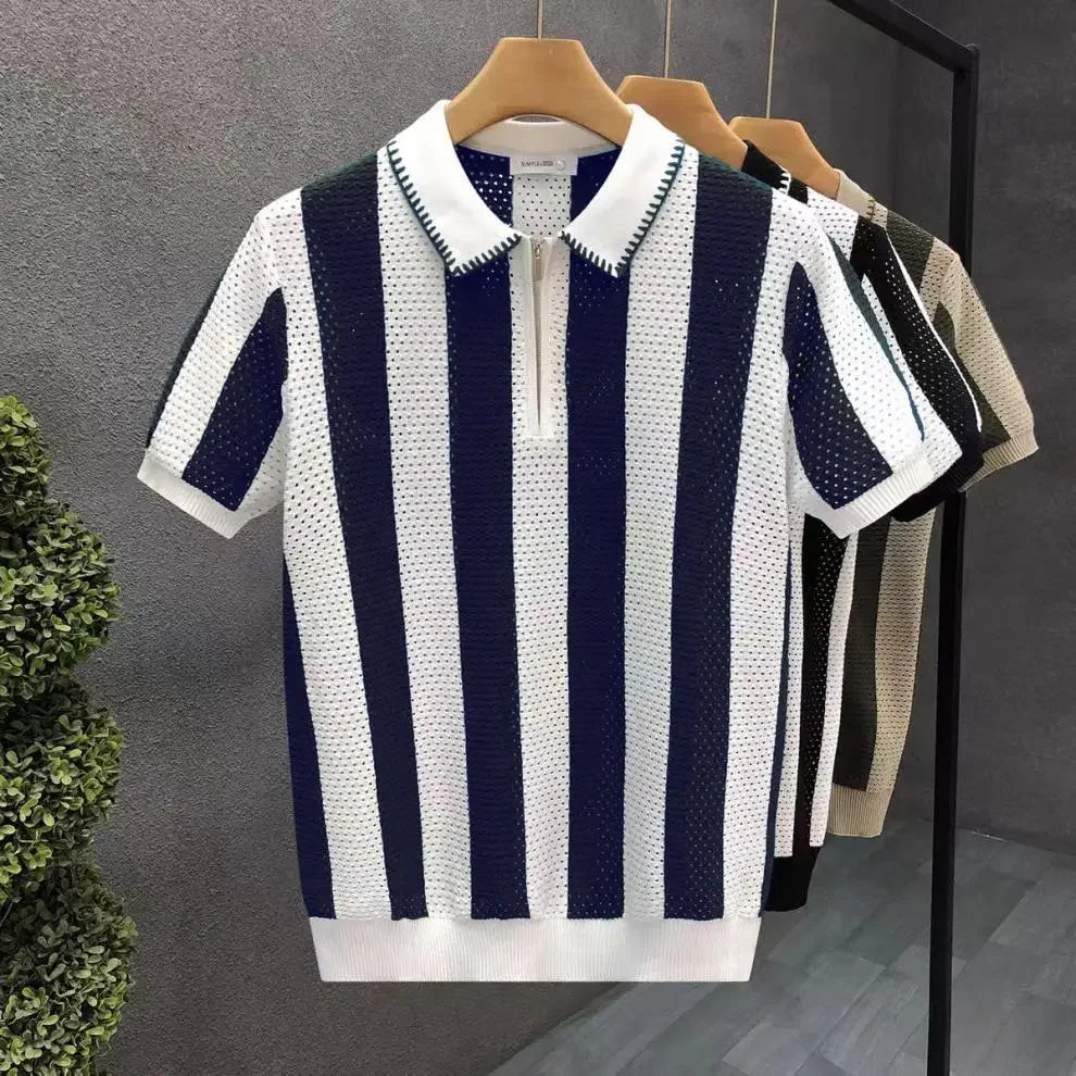 Levan Zip Polo - Modern Fit Zip-Detail Polo for Everyday Style