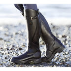Cataleya Women's Knee-High Leather Riding Boots with Buckle Strap – Fall/Winter 2026