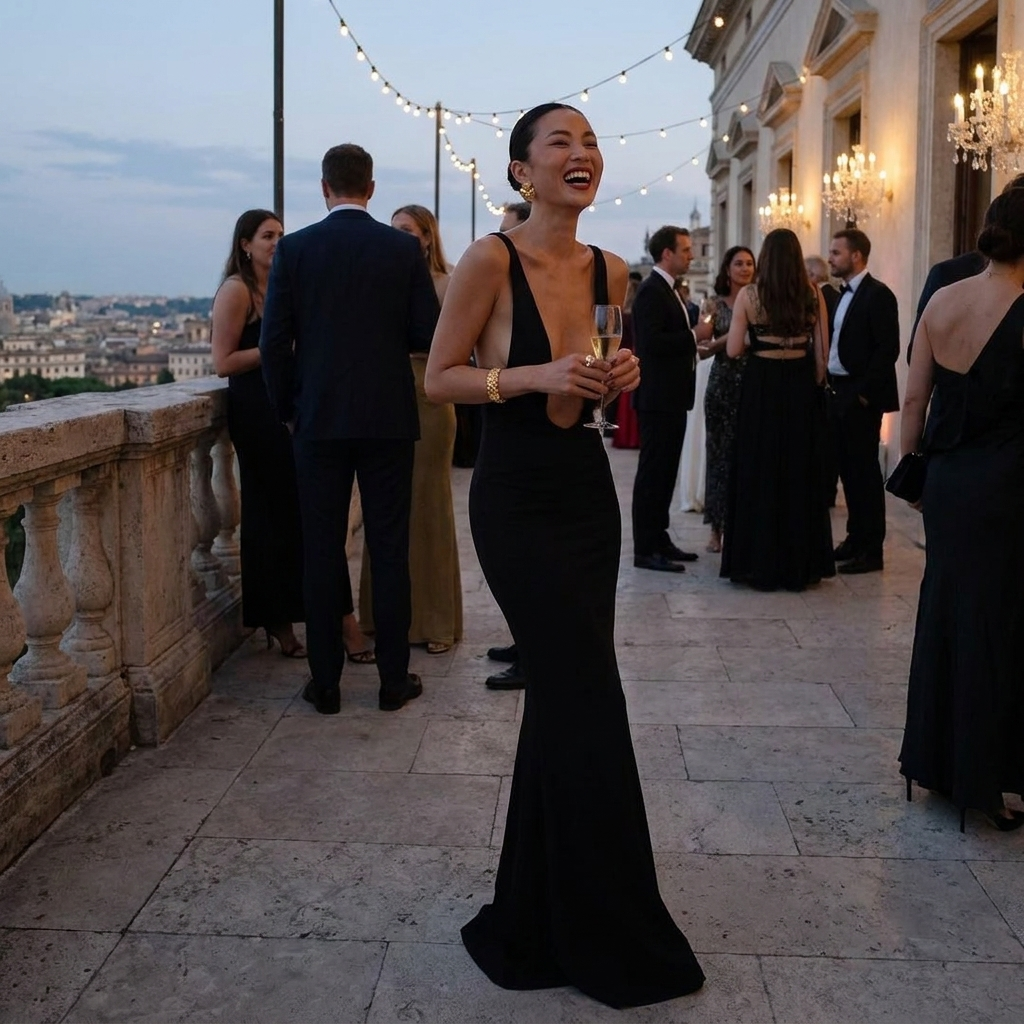 Solid Cutout Cami Maxi Dress lifestyle photo