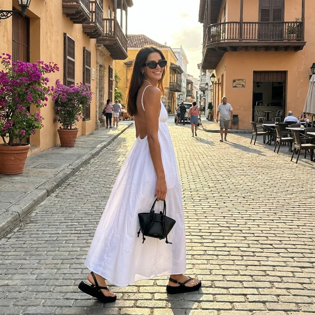 Coastal Cowgirl Open-Back Maxi Dress lifestyle photo